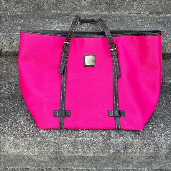 Dooney & Bourke Hot Pink Large Tote - Picture 1 of 10